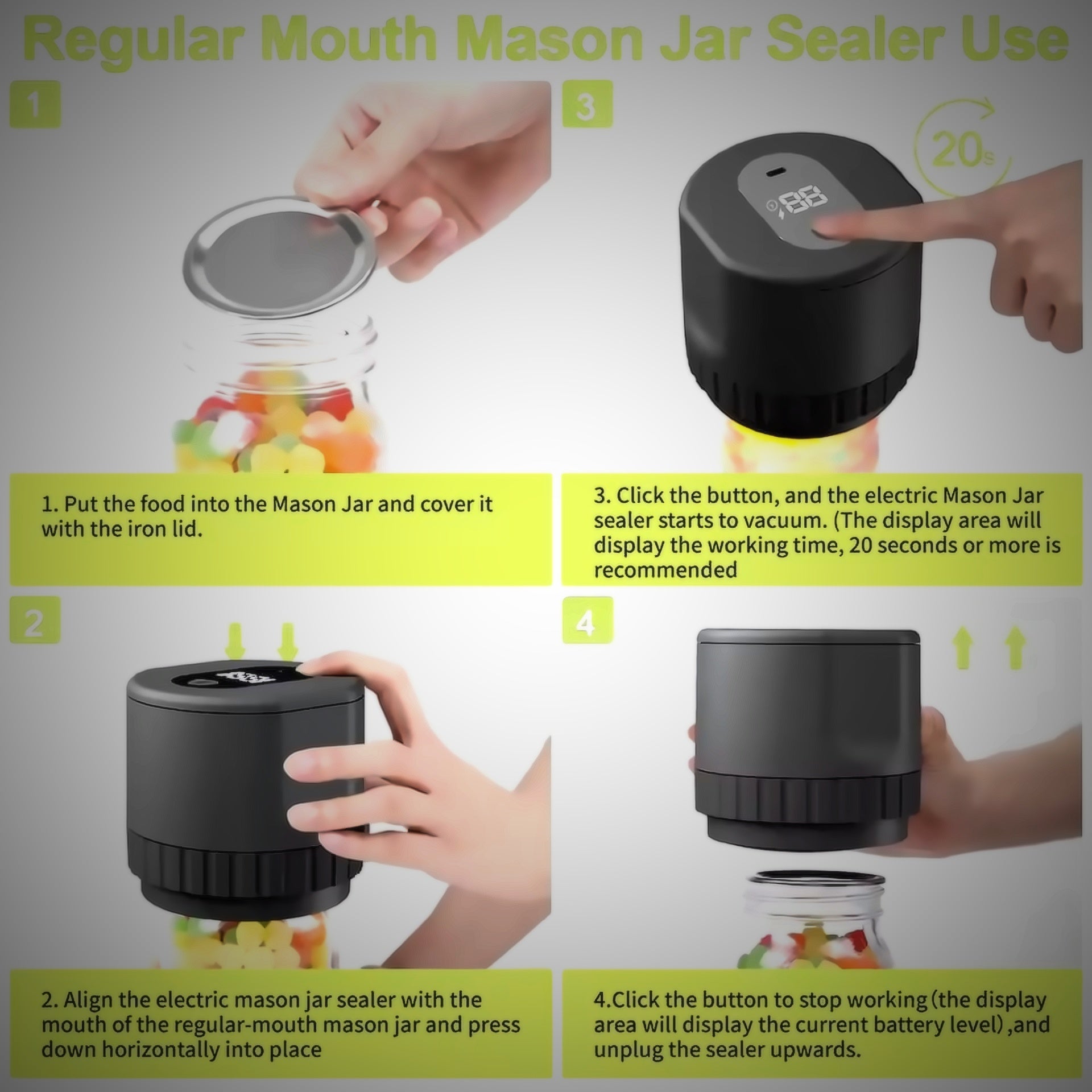 How to use MasonFresh vacuum sealer — step by step